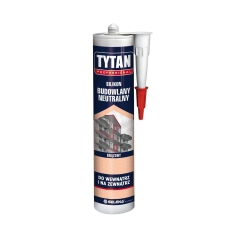 Silikon BUDOWLANY NEUTRALNY 280 ml Brązowy TYTAN
