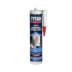 Silikon SANITARNY Szybki efekt 280 ml Biały TYTAN