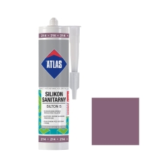 Silikon sanitarny 214 280 ml Wrzosowy ATLAS