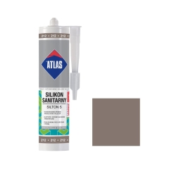 Silikon sanitarny 212 280 ml Szarobrązowy ATLAS