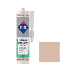 Silikon sanitarny 019 280 ml Jasny beżowy ATLAS
