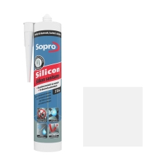 Silikon sanitarny 310 ml Biały SOPRO