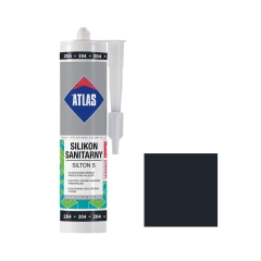 Silikon sanitarny 204 280 ml Czarny ATLAS