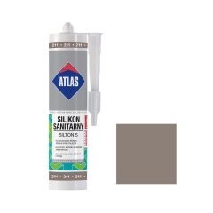 Silikon sanitarny 211 280 ml Cementowy ATLAS