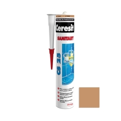 Silikon sanitarny 280 ml Jasny brązowy CERESIT