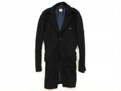 *I Hugo Boss Orange Mens Coat Epaulets Wool 48