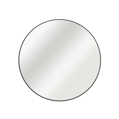 Lustro okrągłe CIRCLE czarne śr. 50 cm INSPIRE