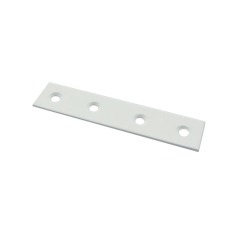 Łącznik płaski do płyt 80 x 17 mm stalowy biały