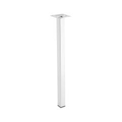 Noga meblowa 2.5 x 2.5 x 40 cm SREBRNA HETTICH