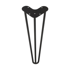 Noga meblowa METALOWA 41 cm CZARNA