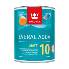 Baza emalia do drewna i metalu EVERAL AQUA 0.9 l C mat TIKKURILA