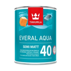 Baza emalia do drewna i metalu EVERAL AQUA 0.45 l C półmat TIKKURILA