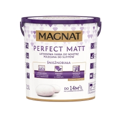 Farba wewnętrzna PERFECT MATT 2.5 l Biała MAGNAT