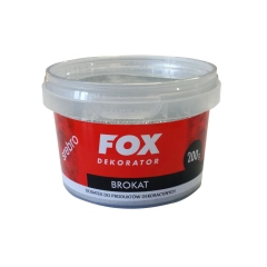 Dodatek do produktów dekoracyjnych BROKAT 200 g Srebrny FOX
