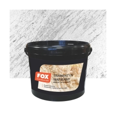Efekt dekoracyjny TRAWERTYN WAPIENNY 5 kg Biały FOX