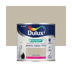 Farba wodna do drewna, metalu i PCV RAPIDRY 0.4 l Szary beż satynowy DULUX