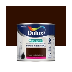 Farba wodna do drewna, metalu i PCV RAPIDRY 0.4 l Brąz czekoladowy satynowy DULUX