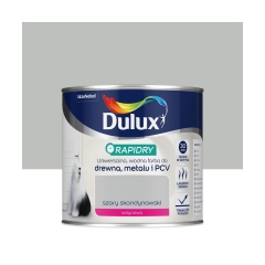 Farba wodna do drewna, metalu i PCV RAPIDRY 0.4 l Szary skandynawski satynowy DULUX