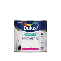 Farba wodna do drewna, metalu i PCV RAPIDRY 0.4 l Biały satynowy DULUX