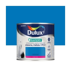 Farba wodna do drewna, metalu i PCV RAPIDRY 0.4 l Niebieski satynowy DULUX