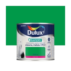 Farba wodna do drewna, metalu i PCV RAPIDRY 0.4 l Zielony satynowy DULUX