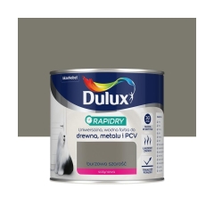 Farba wodna do drewna, metalu i PCV RAPIDRY 0.4 l Burzowa szarość satynowy DULUX