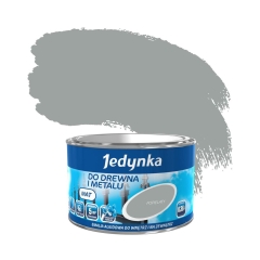 Emalia DO DREWNA I METALU 0.36 l Popielaty Mat JEDYNKA