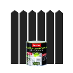 Farba do drewna ULTRA OCHRONA 0.5 l Czarny SYNTILOR