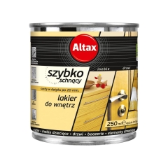Lakier SZYBKOSCHNĄCY DO WNĘTRZ 0.25 l Bezbarwny Półmat ALTAX