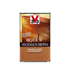 Rozpuszczalnikowa bejca do drewna W ODCIENIACH DREWNA 0.5 l Heban V33
