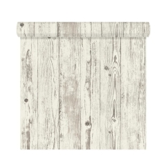Tapeta FLOOR PANEL biała imitacja deski winylowa na flizelinie