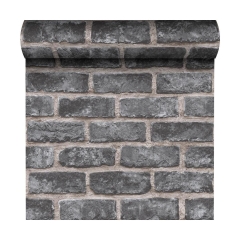 Tapeta GREY BRICK 3D szara imitacja cegły winylowa na flizelinie INSPIRE