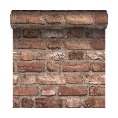Tapeta VINTAGE BRICK 3D czerwona imitacja cegły winylowa na flizelinie
