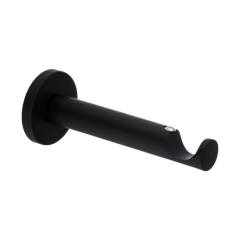 Wspornik do karnisza 25 mm pojedynczy czarny mat 130 mm INSPIRE