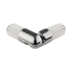 Łącznik kątowy do karnisza chrom 19 mm INSPIRE