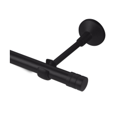 Karnisz Forio 160 cm pojedynczy czarny mat 19 mm Inspire