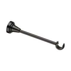 Wspornik do karnisza 19 mm sufitowy pojedynczy czarny mat 150 mm INSPIRE