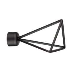 Końcówka do karnisza SPACE czarny mat 19 mm INSPIRE