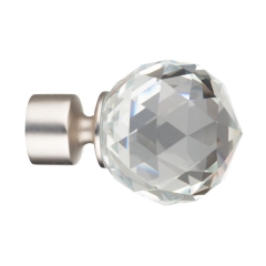 Końcówka do karnisza CRYSTAL chrom mat 25 mm INSPIRE