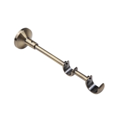 Wspornik do karnisza 25/19 mm podwójny antyczny mosiądz 210 mm INSPIRE