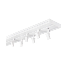 Szyna sufitowa 2-torowa 160 cm z żabkami PVC KARTEN