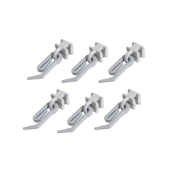 Agrafki ze ślizgiem do profilu aluminiowego 10 szt. srebrne