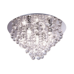 Lampa sufitowa LONDON CRISTAL srebrna E14 REALITY