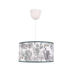 Lampa wisząca TUCAN biało-zielona E27 INSPIRE