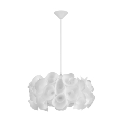 Lampa wisząca MUSSEL biała E27 INSPIRE