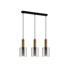 Lampa wisząca SARDO mosiądz 3 x E27 ITALUX