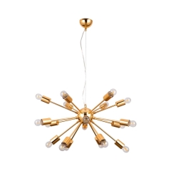 Lampa wisząca THEO złota E27 ITALUX