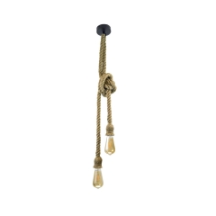 Lampa wisząca ROPE brązowa E27 IL MIO