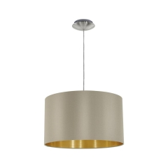 Lampa wisząca MASERLO taupe E27 EGLO