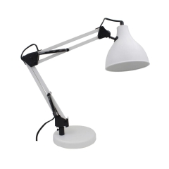 Lampka biurkowa Ennis biała E27 Inspire